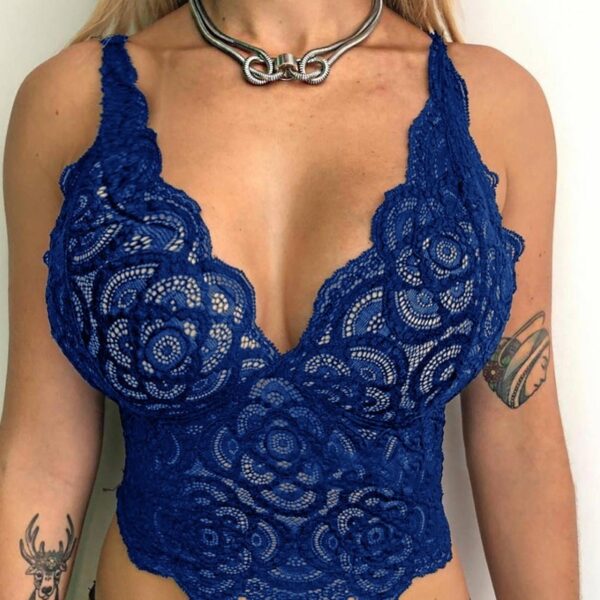 Mesh See-through Lace Underwear Bra - Image 5