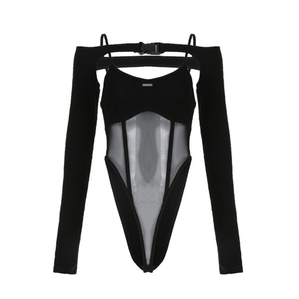 Pure Desire Sexy Mesh See-through Sleeveless Jumpsuit - Image 5