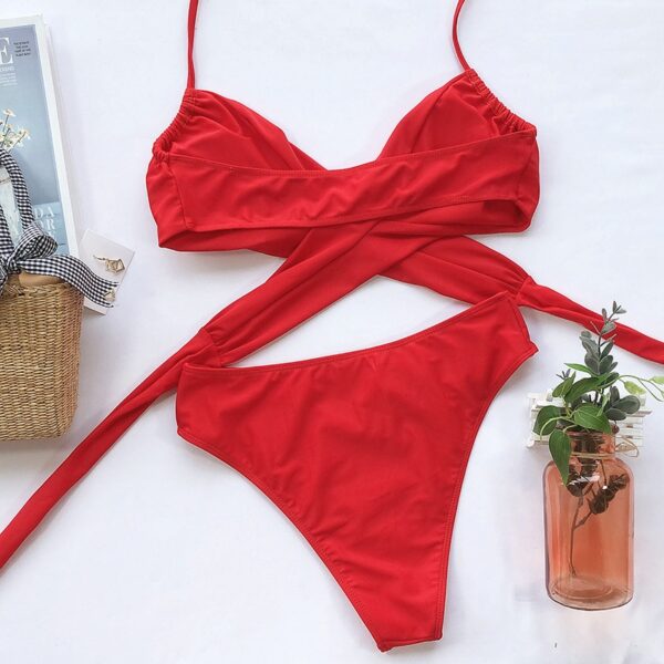 Split strap swimsuit - Image 6