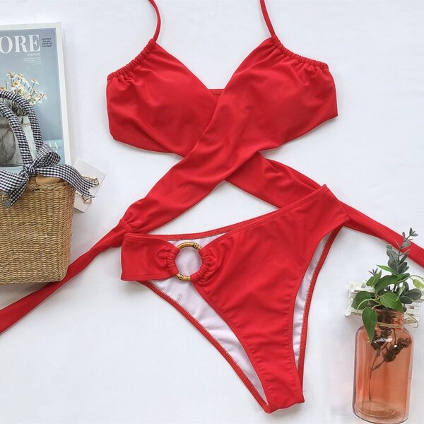 Split strap swimsuit - Image 7