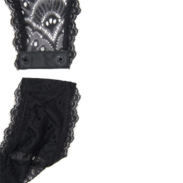 Large Size See-through Underwire One-piece Sexy Lace Lingerie - Image 8