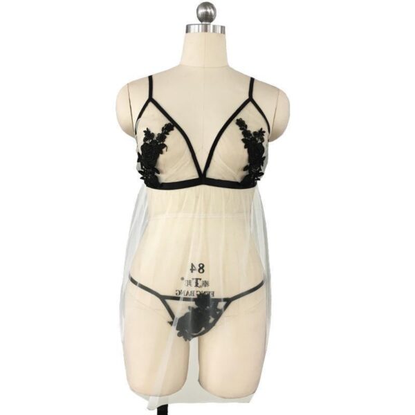 Sexy Suspender Skirt Embroidered Sexy Lingerie - Image 5