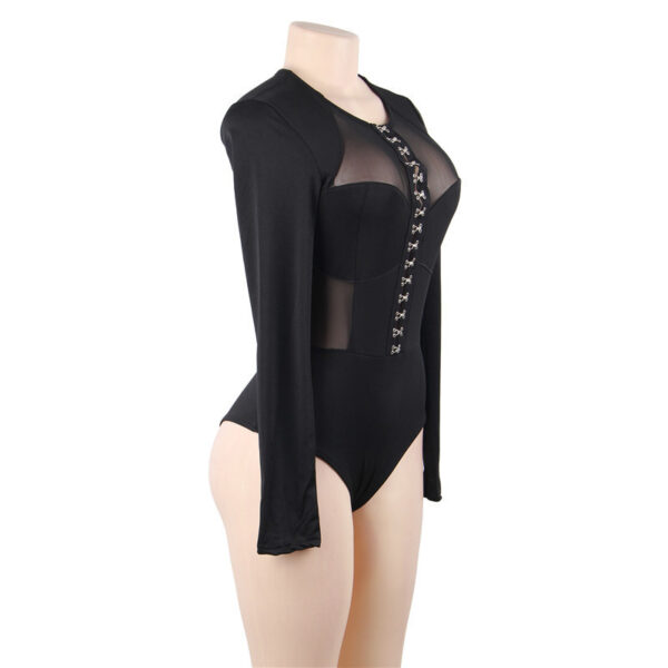 Sexy Lingerie Sexy Bodysuit Mesh Perspective - Image 5