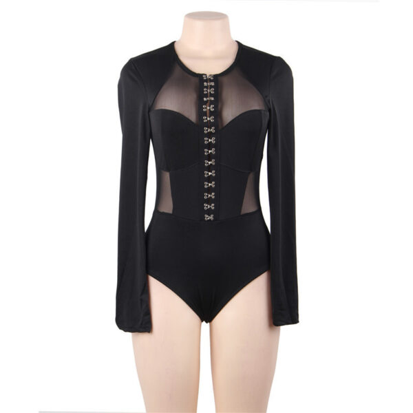 Sexy Lingerie Sexy Bodysuit Mesh Perspective - Image 3