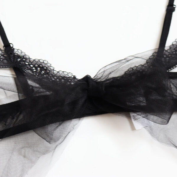 New Large Size See-Through Sexy Breast Leakage Suit - Image 5