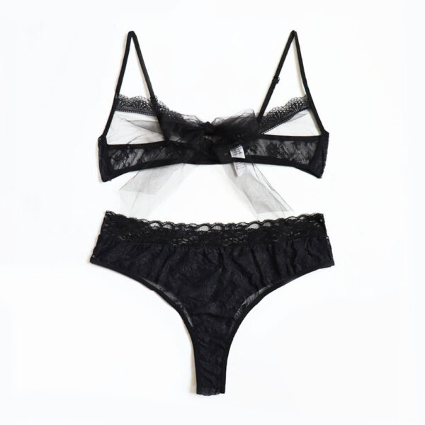 New Large Size See-Through Sexy Breast Leakage Suit - Image 4