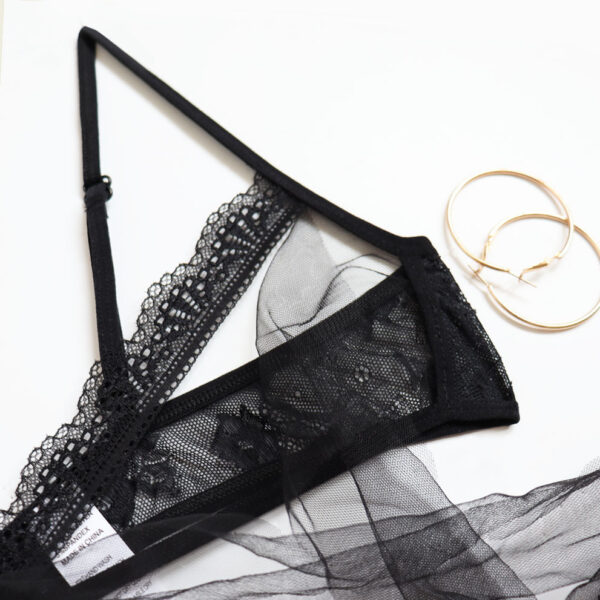 New Large Size See-Through Sexy Breast Leakage Suit - Image 7
