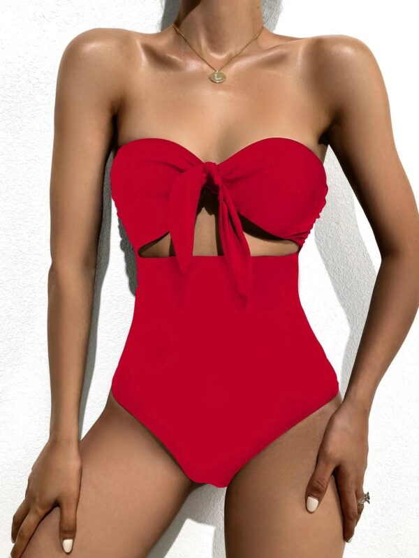 Women's New One Piece Swimwear Bandeau Strap - Image 2