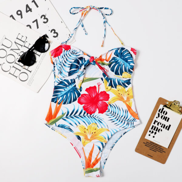 Women's New One Piece Swimwear Bandeau Strap - Image 6