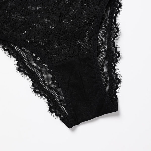 Lace See-through Women's Plus Size Cotton Crotch Underwear - Image 6