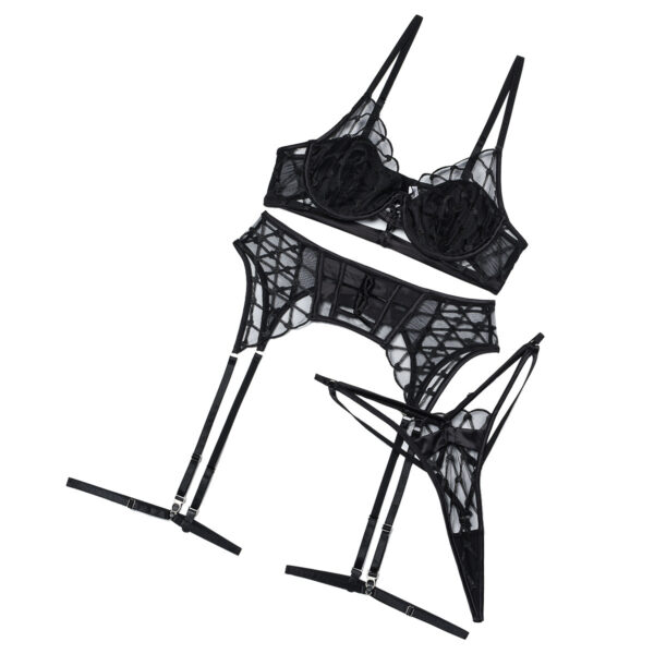 Mesh Joint Underwear Suit Women - Image 3