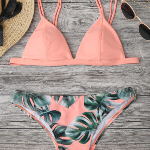 No More Bottoms Just Leafs Bikini Set