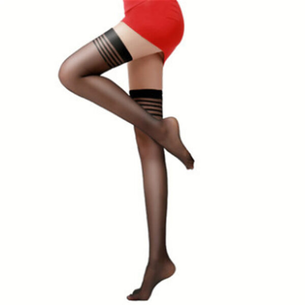 Stacey Sexy Lace Trim Stockings Black Sexy - Image 7