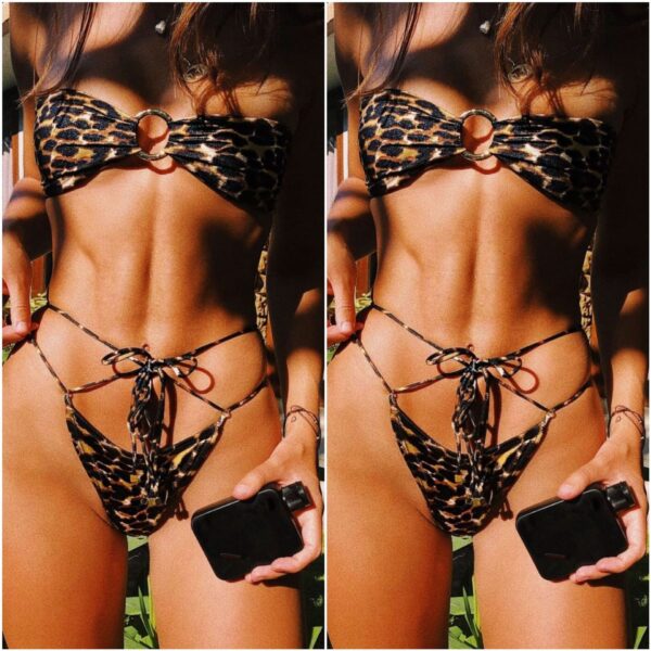 sexy bikini Leopard print bikini - Image 2