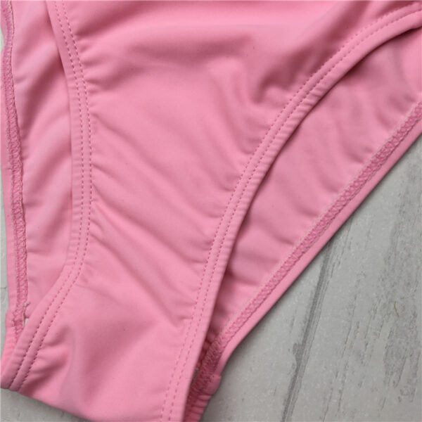 cut out Bikinis Sexy pink bandage cut out Halter bikini swimsuit women cross Women's swimwear swimming suit - Image 9