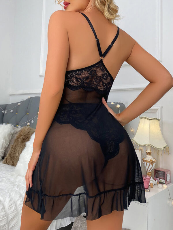 New Sexy Lingerie Set Deep V Lingerie Lace Lingerie Backless Underwear Two-piece Lingerie - Image 6