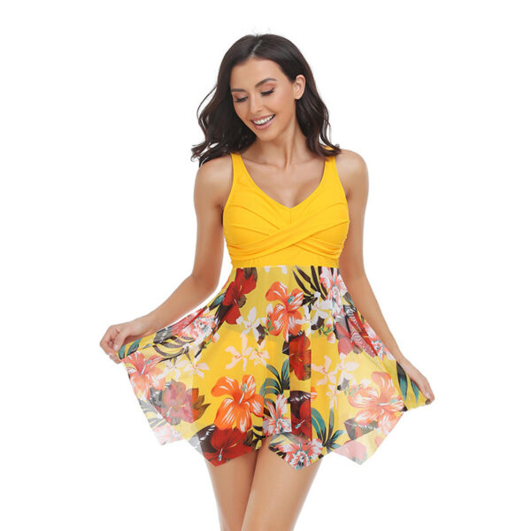 Women's Swimsuit Tulle Skirt Split Swimsuit - Image 6