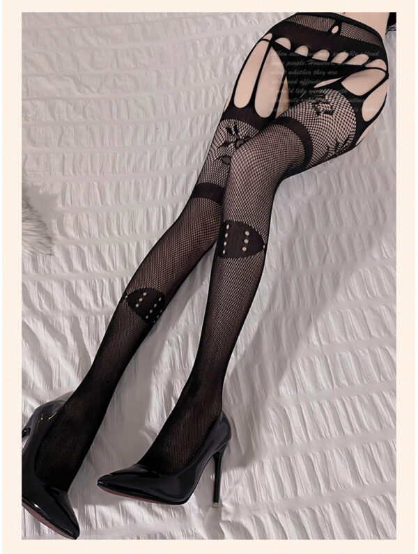 Women's Integrated Garter Belt Body Stockings - Image 3