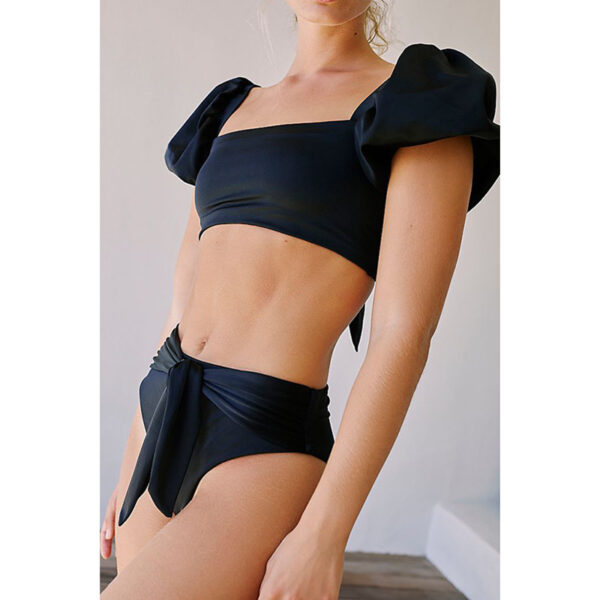 Hot-selling Ruffles Bikini Solid Color Bikinis Women Swimwear Sexy Bikini Swim Suit Bandage Swimsuit Bikini - Image 5