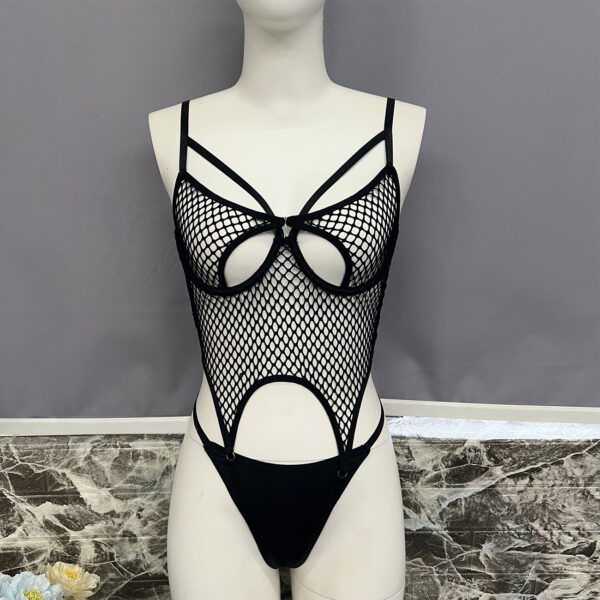 Sexy Fishnet Underwear Bra Super Thin Net Fishnet Sexy Suit - Image 7