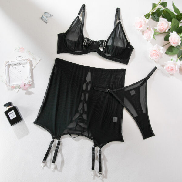 Underwear Mesh Push Up See-through Role-playing Suit For Women - Image 3