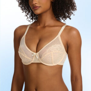 Women's Plus Size Bra Ultra-thin See-through Underwear